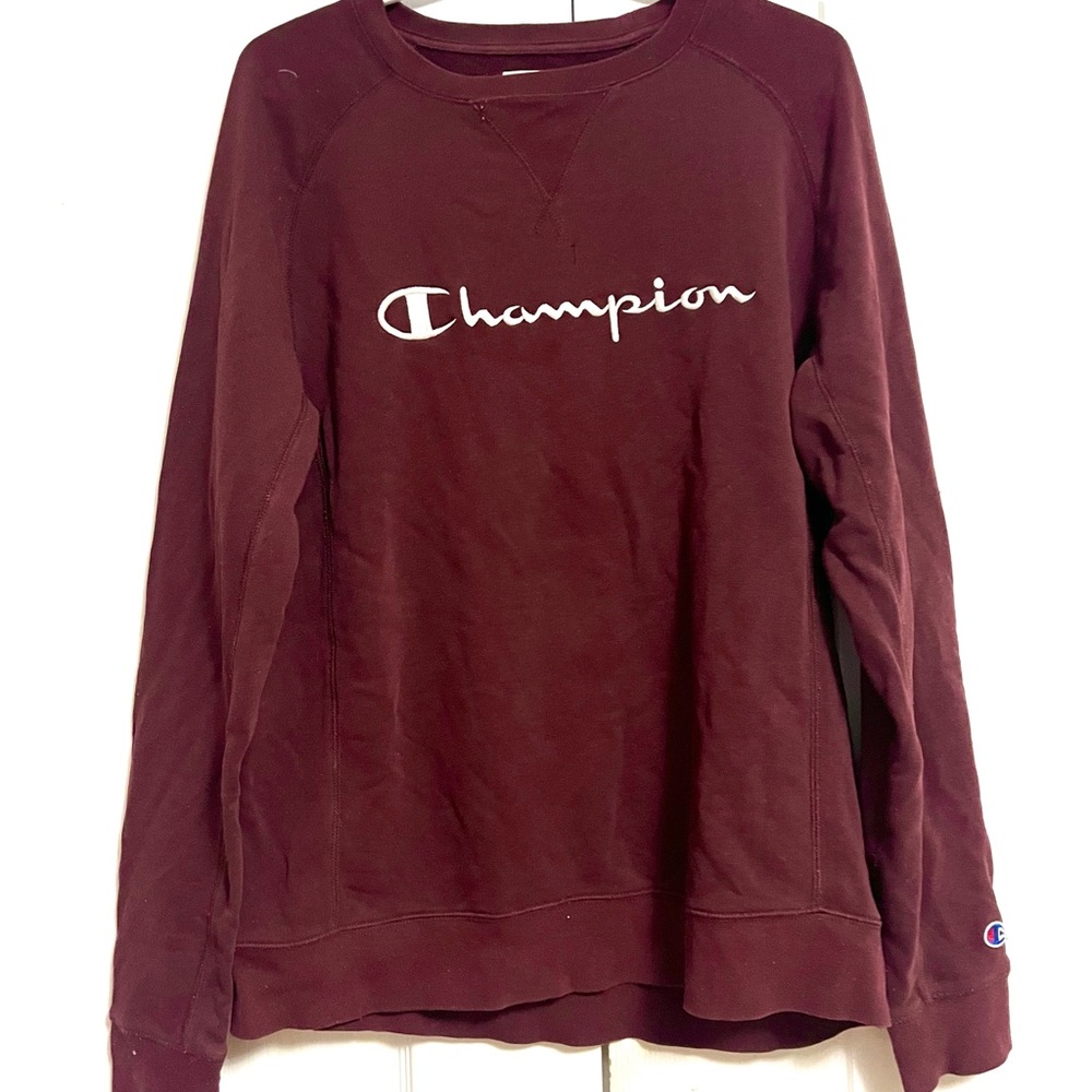 Champion Burgundy Crewneck Sweatshirt